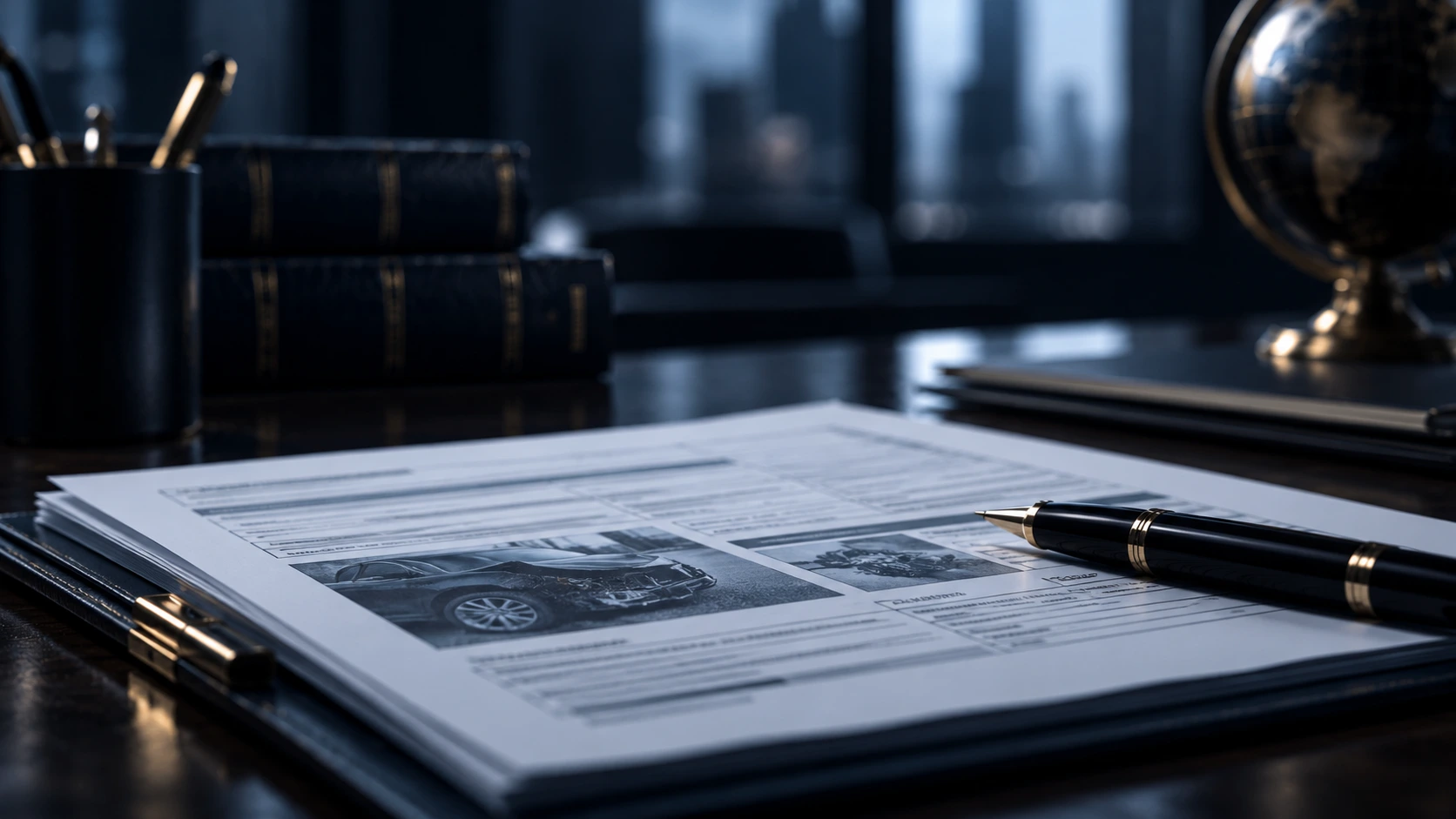Insurance professionals reviewing a digital evidence claim