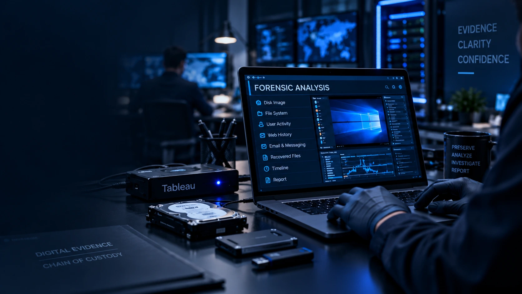 Digital forensics workstation
