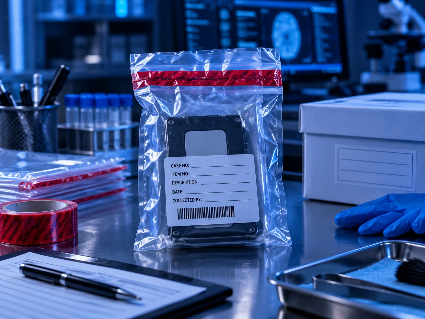 Forensic evidence preservation workstation