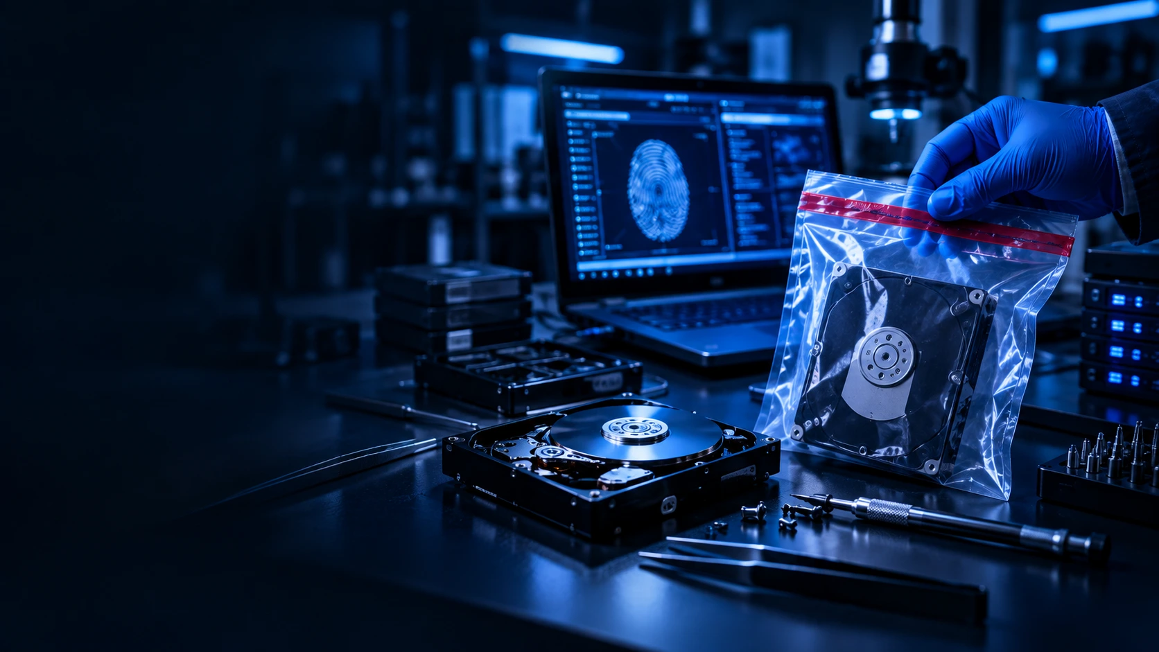Digital forensic examination workspace