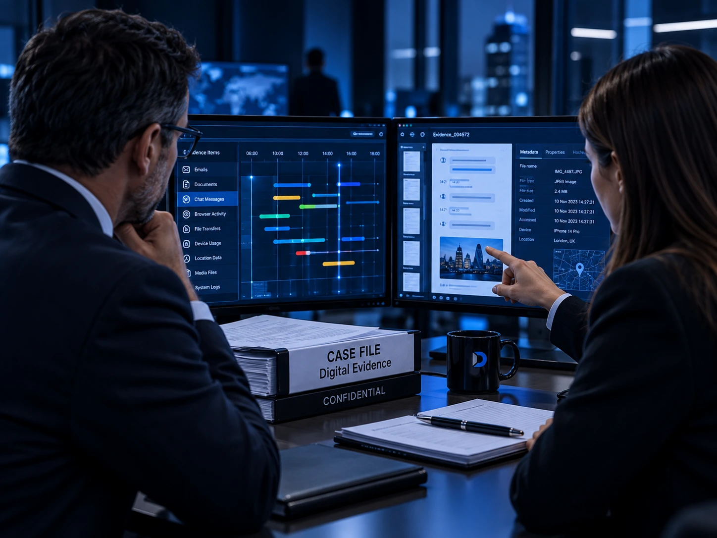 Legal and digital forensic case collaboration