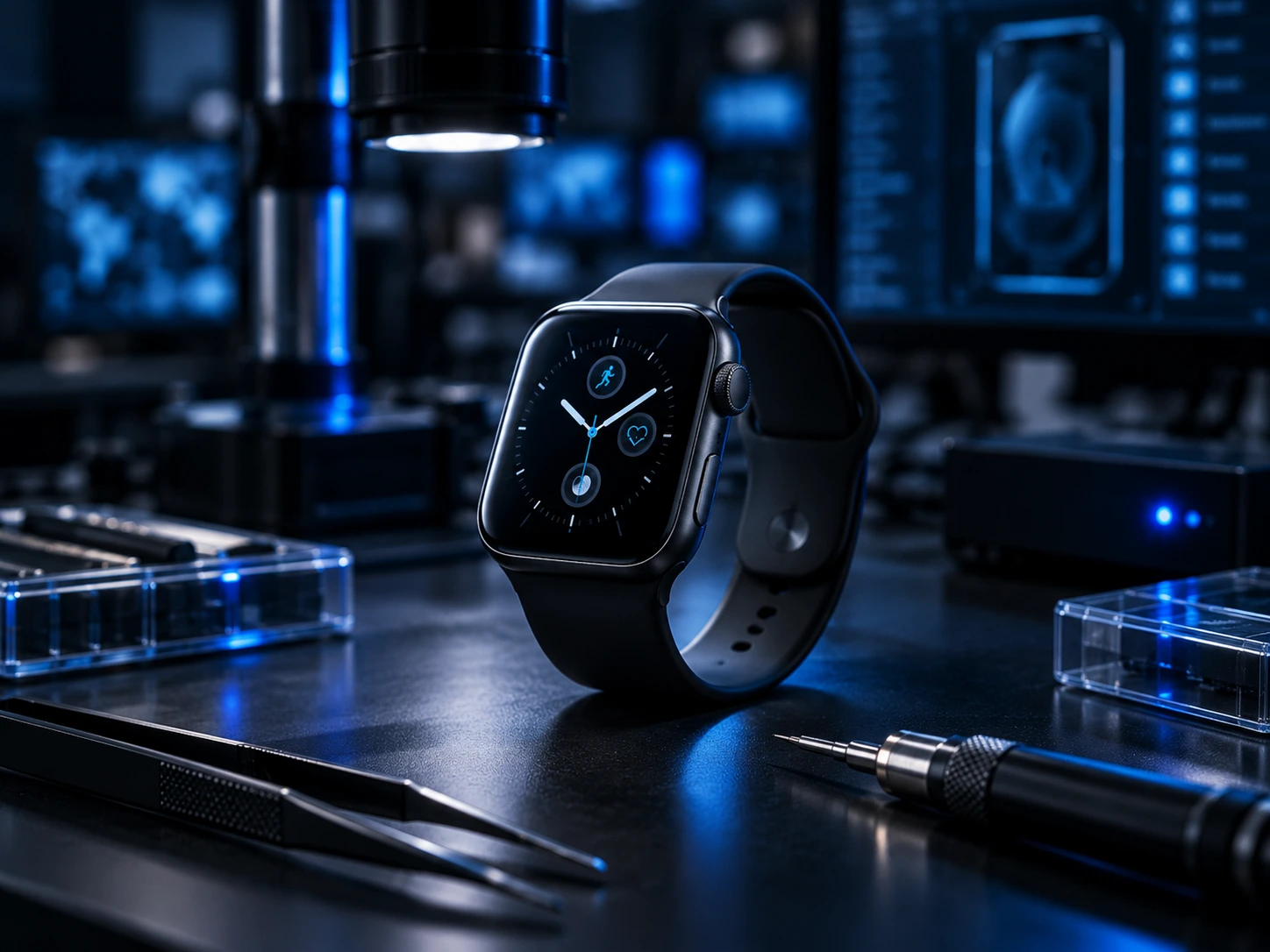 Wearable device in a forensic lab